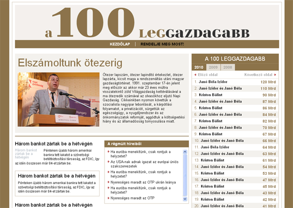 NetFox.hu - Sitebuildet készítettünk a 100leggazdagabb.hu honlaphoz NetFox.hu - Sitebuildet készítettünk a 100leggazdagabb.hu honlaphoz