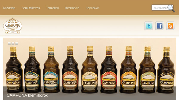 CAMPONA Italgyártó – honlap készítés