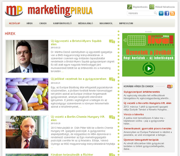 Reszponzívan újult meg a marketingpirula.hu